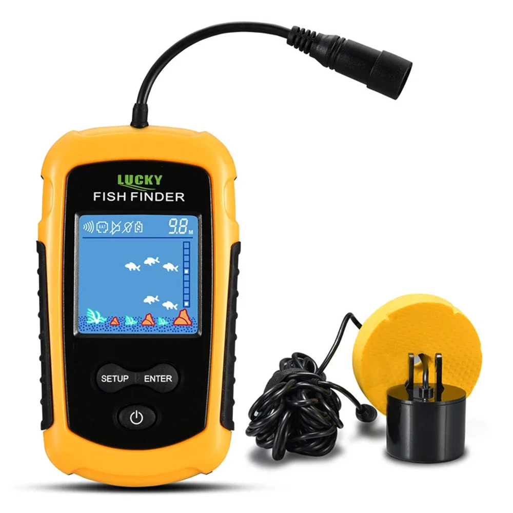 Fishing Depth Finder - Lucky LCD Color Screen Portable Wired