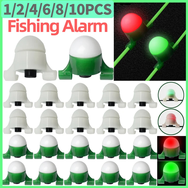 Bite Alarm - 2-8pcs LED Night Fishing Alarm Light