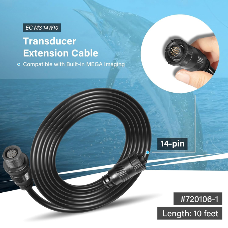 Transducer Extension Cable 10F - Fish Finder 评论和价格