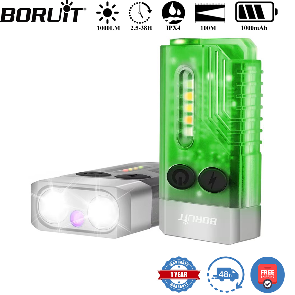 BORUiT V10 Keychain UV LED EDC - Fishing Light 评论和价格