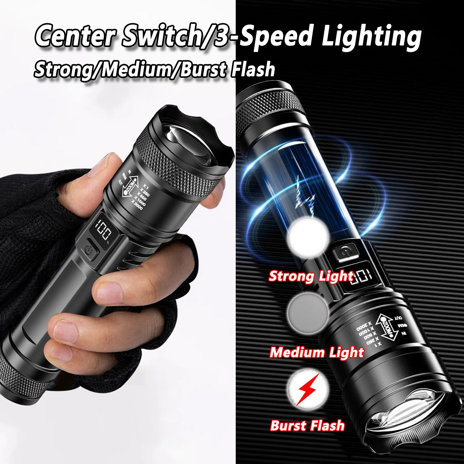 Ultra Bright LED Flashlight 20 - Fishing Light 评论和价格
