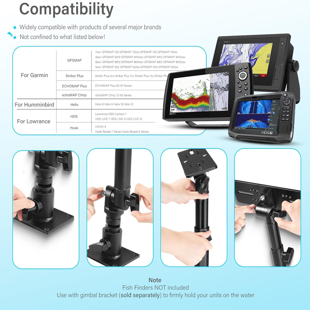 Universal Fish Finder& Chartpl - Fish Finder Mount 评论和价格