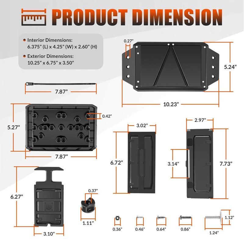 Track Mounted Battery Box for  - Fish Finder Mount 评论和价格