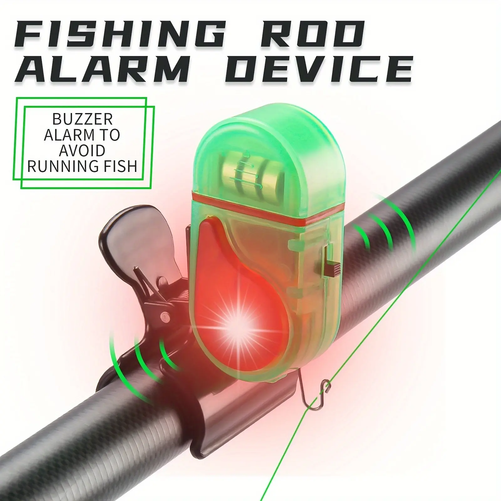 2PCS LED Fishing Bite Alarm, 2 - Bite Alarm 评论和价格