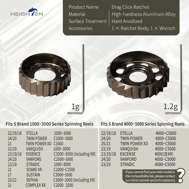 HEIGHTEN Drag Click Ratchet Sp - Shimano Reel Stradic 评论和价格